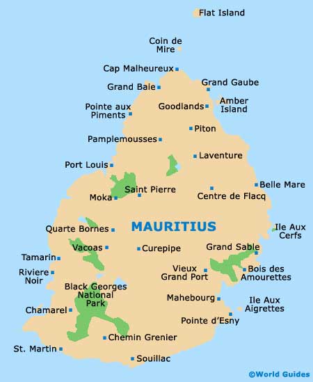 Mauritius map