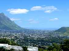 Picture showing the dormant volcano named the Trou aux Cerfs