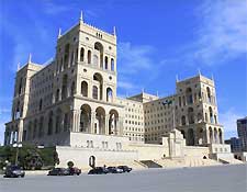 Photo showing the Government Building in Baku, capital of Azerbaijan
