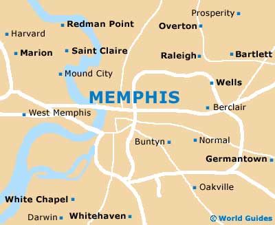Small Memphis Map