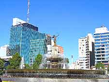 View of the Mexico City Fountain of Diana the Huntress