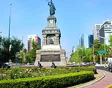 Photo of the popular Paseo Reforma district