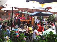 Picture of diners enjoying a meal and fine weather