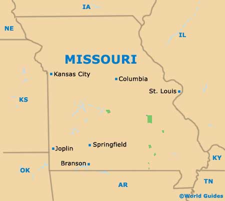 Missouri MO State Map