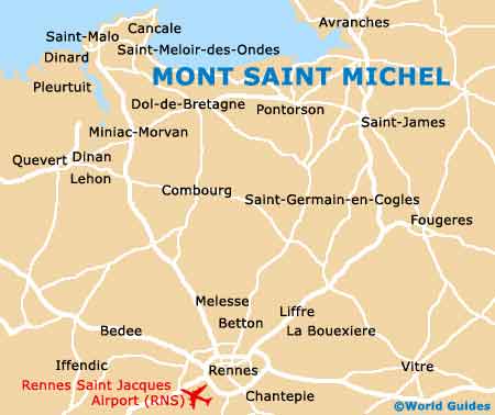 Small Mont Saint Michel Map