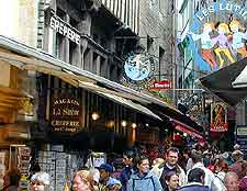 Picture of tourists exploring the wealth of gift shops