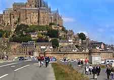 Picture of the island and causeway