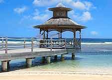 Photograph of old pier next to the Holiday Inn SunSpree Resort