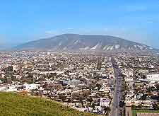 Aerial view of the city and scenery