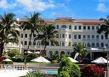 Image of hotel complex with swimming pool