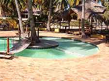 Hotel view, showing the grounds and pool
