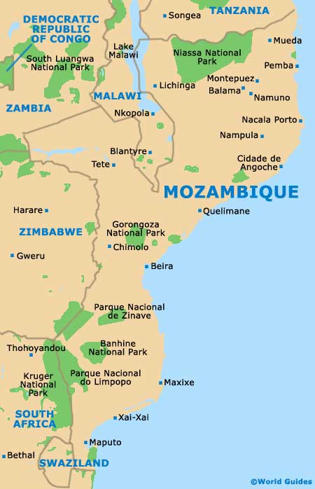 Small Mozambique Map