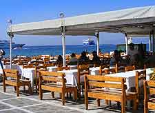 Photo of al fresco dining in the sunshine