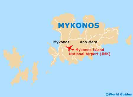 Small Mykonos Map