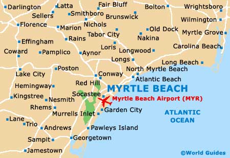 Small Myrtle Beach Map