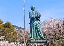 Photo showing springtime cherry blossom in Kazagashira Park