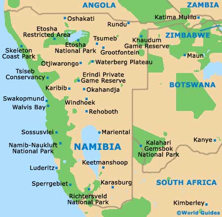 Small Namibia Map