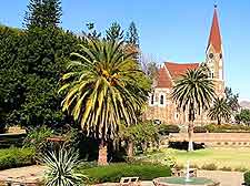 Image of Windhoek's Christ Church and Parliament Gardens