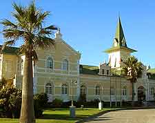 Image of popular and imposing Alter Bahnhof Swakopmund Hotel