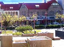View of shops in central Windhoek