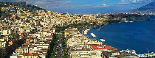 Cityscape view of Naples