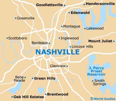 Small Nashville Map