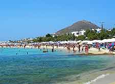 Picture of the Agios Prokopios Beach in the summer