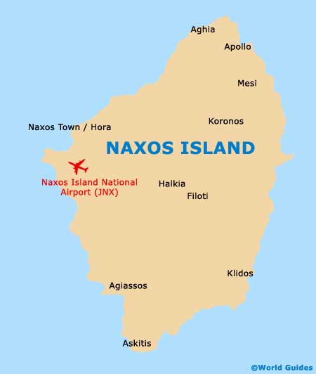 Small Naxos Map
