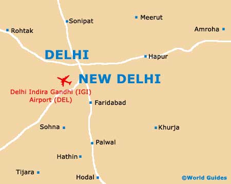 Small New Delhi Map