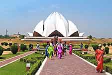 Famous New Delhi Lotus Temple, aka the Bahai Temple