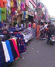 View of market held in the Karol Bagh neighbourhood