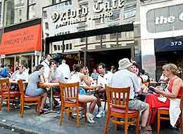 New York sidewalk cafes