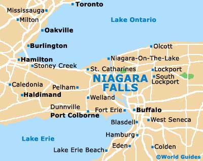 Small Niagara Falls Map