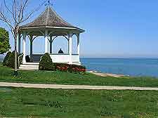Photo of lakefront park and gazebo