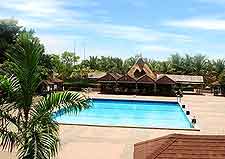 Further view of the pool at the Sheraton Abuja Hotel