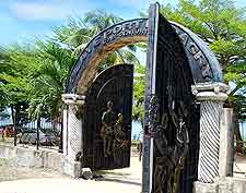Photo of historic gateway at the slave port of Badagry
