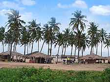 Coastal view of Nigerian resort