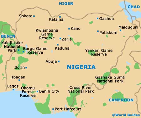 Small Nigeria Map