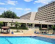 Image showing the outdoor swimming pool at the Sheraton Abuja Hotel