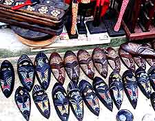 Picture of face masks being sold at a market in Nigeria
