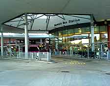 Photo of the city's bus station on Surrey Street