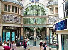Picture of shoppers at the city's Royal Arcade