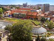 Bird's eye view of the Castle Mall