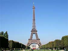 Photo of the iconic Eiffel Tower in Paris