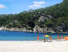Beachfront view, photo taken during the summer holiday season