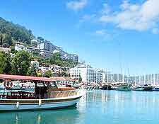 Picture of cruise boat at the Fethiye harbour