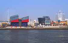View of the waterfront and aquarium