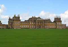 Photo showing the famous Blenheim Palace, Woodstock, Oxfordshire, England, UK