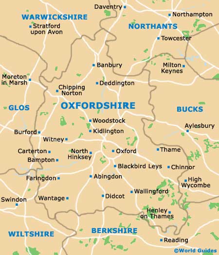 Oxfordshire Map