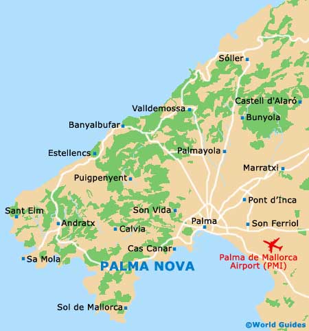 Small Palma Nova Map